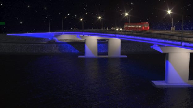 Освещение моста